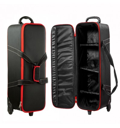 Medium - Stærk & ekstra beskyttende trolley taske med flere rumdelere - Ca. indre mål 84 x 34 x 24 cm