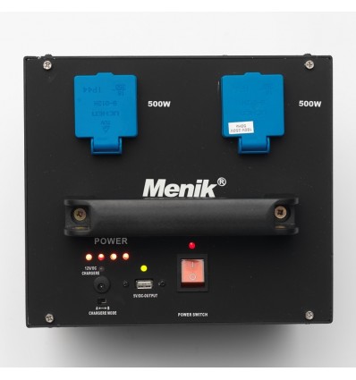 Menik WF-4 Blei-Säure-Batterie 2 x 500W an studieflash. 0